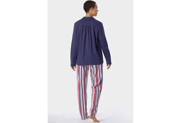 Schiesser Damen Pyjama lang multicolor 1 179250-904
