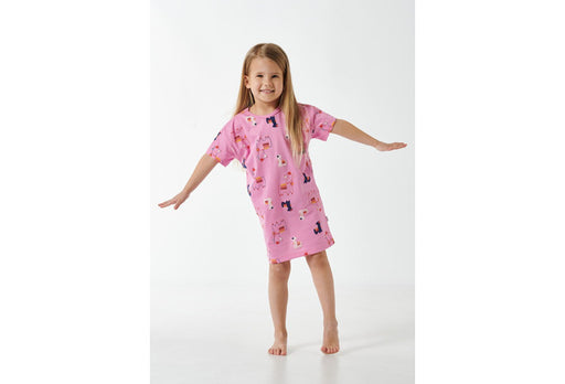 Schiesser Kleinkinder Mädchen Nachthemd kurzarm rosa 181046-503