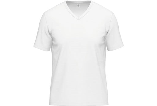 AMMANN V-Shirt, Serie Cotton & More, weiß