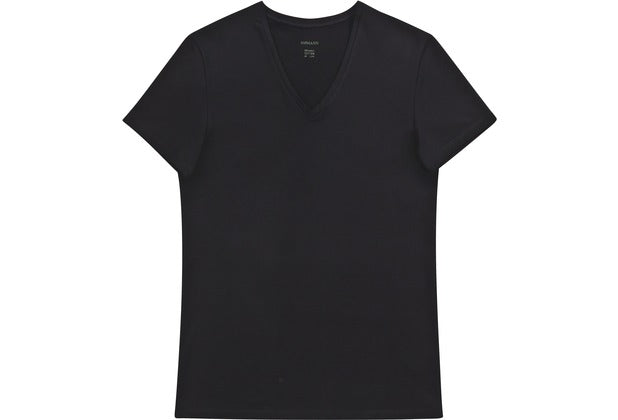 AMMANN V-Shirt, Serie Organic de Luxe, schwarz