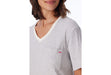 Schiesser Damen Nachthemd kurzarm 90cm grau-mel. 181239-202