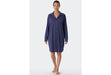 Schiesser Damen Nachthemd langarm, 100cm blau 179249-800