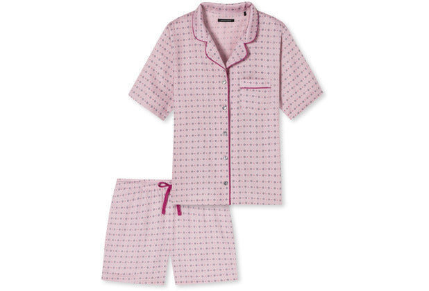 Schiesser Damen Pyjama kurz rosé 178332-506