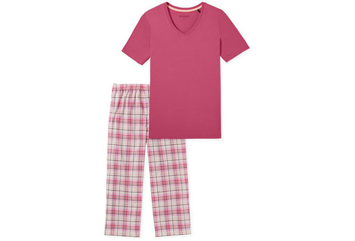 Schiesser Damen Schlafanzug 3/4 Arm pink 181248-504