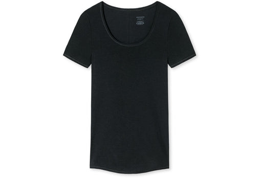 Schiesser Damen Shirt 1/2 Arm schwarz 155413-000
