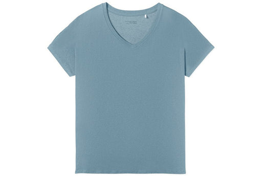 Schiesser Damen Shirt Kurzarm blaugrau 181196-808