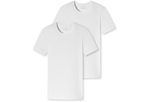 Schiesser Herren 2er Pack T-shirt weiß 174997-100