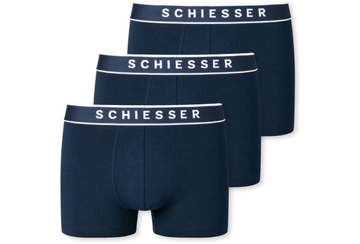Schiesser Herren 3er Pack Shorts dunkelblau 173983-803