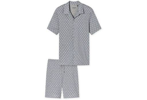 Schiesser Herren Pyjama kurz grau-mel. 181177-202