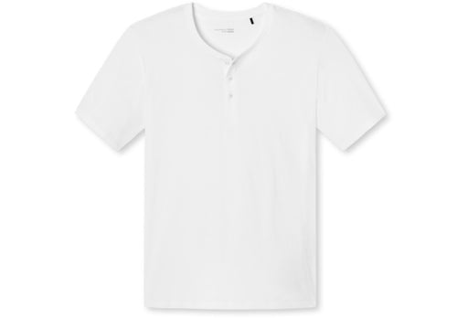 Schiesser Herren T-shirt Knopfleiste weiß 163831-100