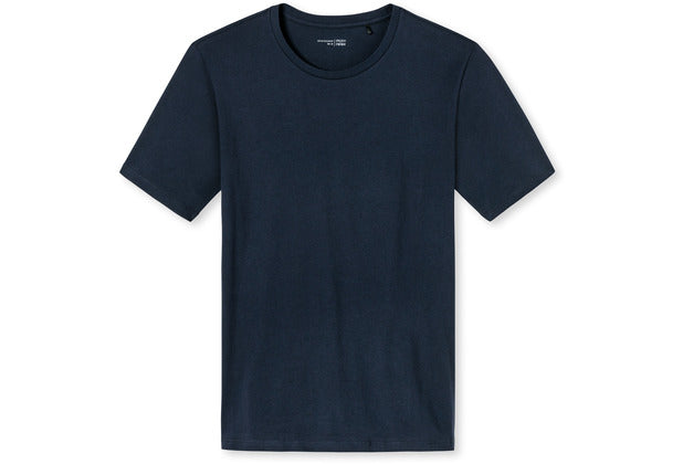 Schiesser Herren T-shirt Rundhals dunkelblau 163832-803
