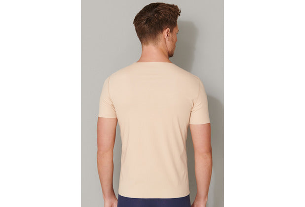 Schiesser Herren T-shirt V-Ausschnitt clay 173252-407