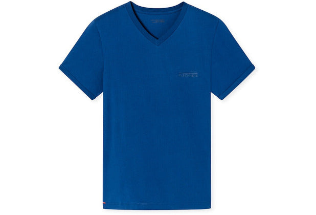 Schiesser Herren T-shirt V-Ausschnitt indigo 181185-824
