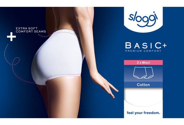 Sloggi Basic+ Maxi 2er Pack white
