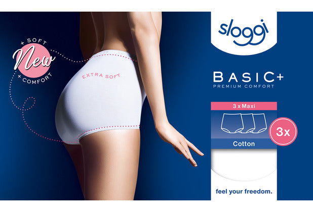 Sloggi Basic+ Maxi 3er Pack white