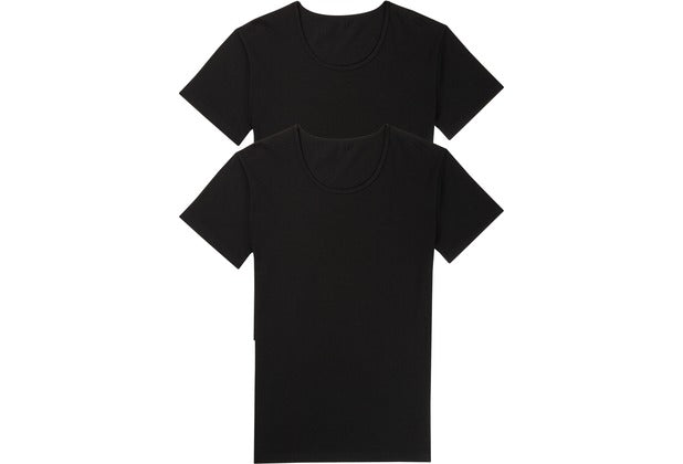 Sloggi men 24/7 Halbarm-Shirt mit Rundhals-Ausschnitt 2er-Pack black