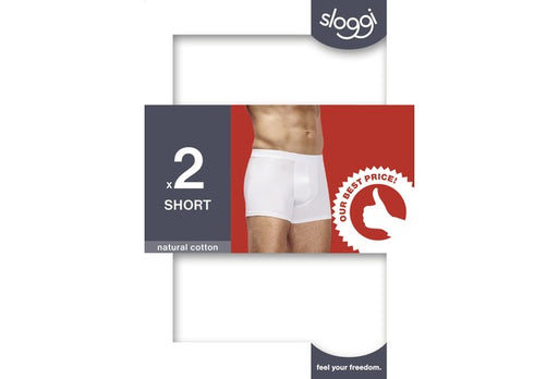 Sloggi MEN 24/7 Herren Slip Short 2er-Pack white