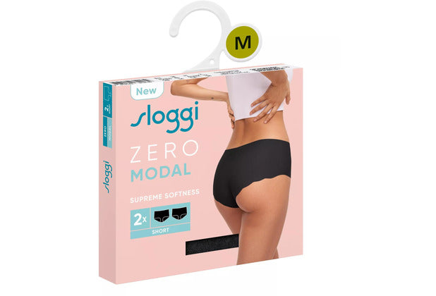 Sloggi ZERO Modal 2.0 H Short 2er Pack schwarz